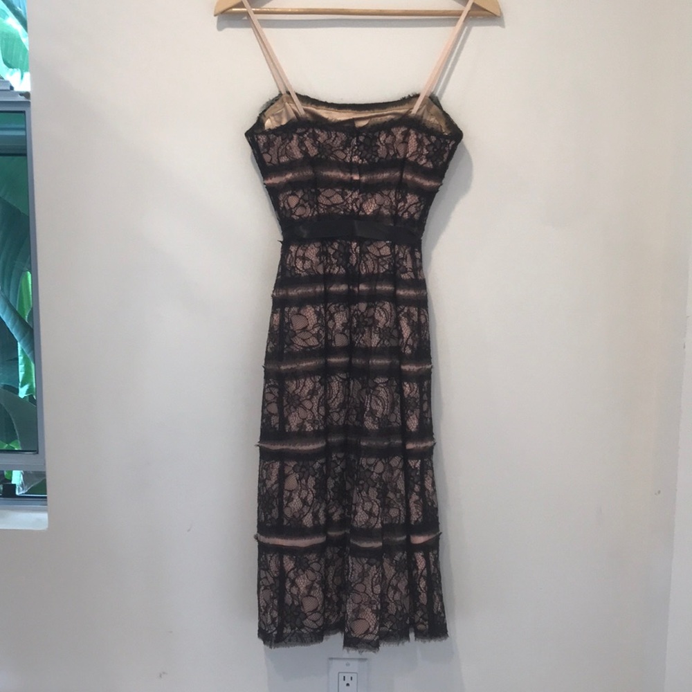 BCBG Max Azria Y2K Vintage Lace Tea Dress - Picture 4 of 8
